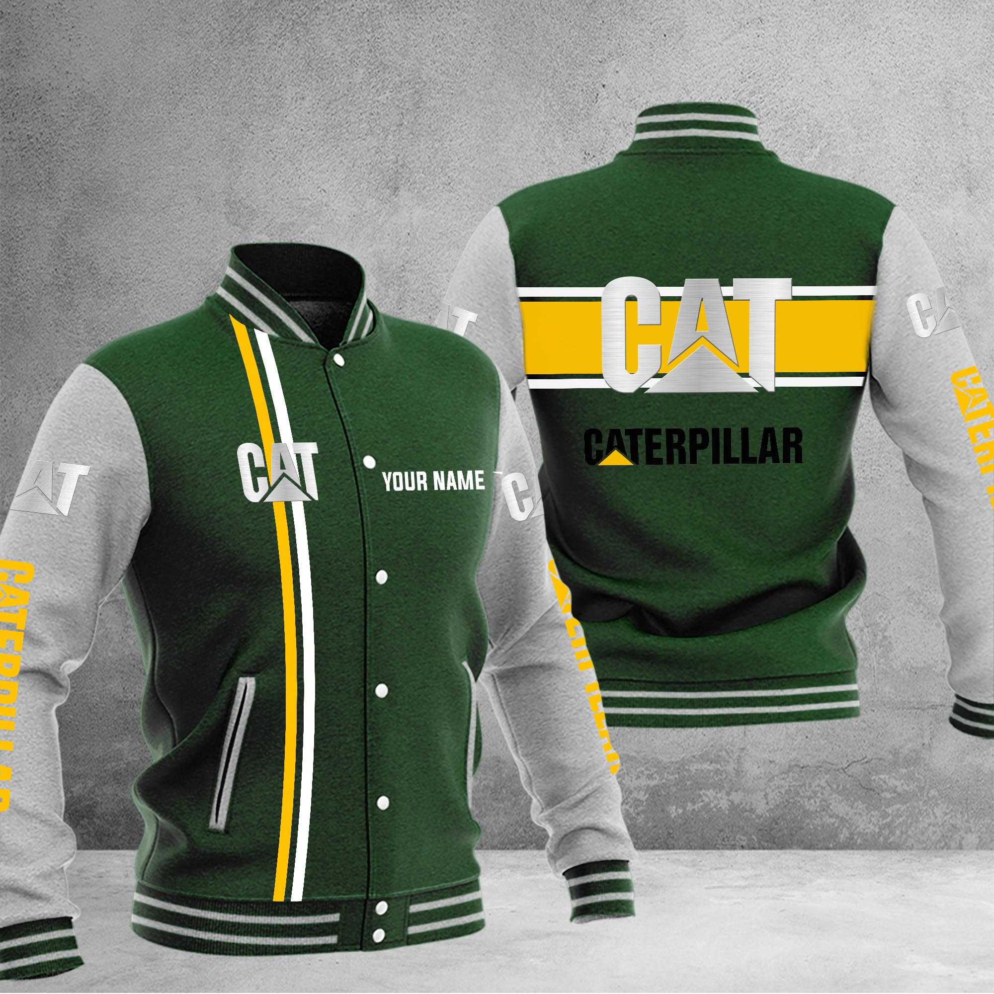 Caterpillar Baseball Jacket - Famjoys Caterpillar Baseball Jacket - Famjoys
