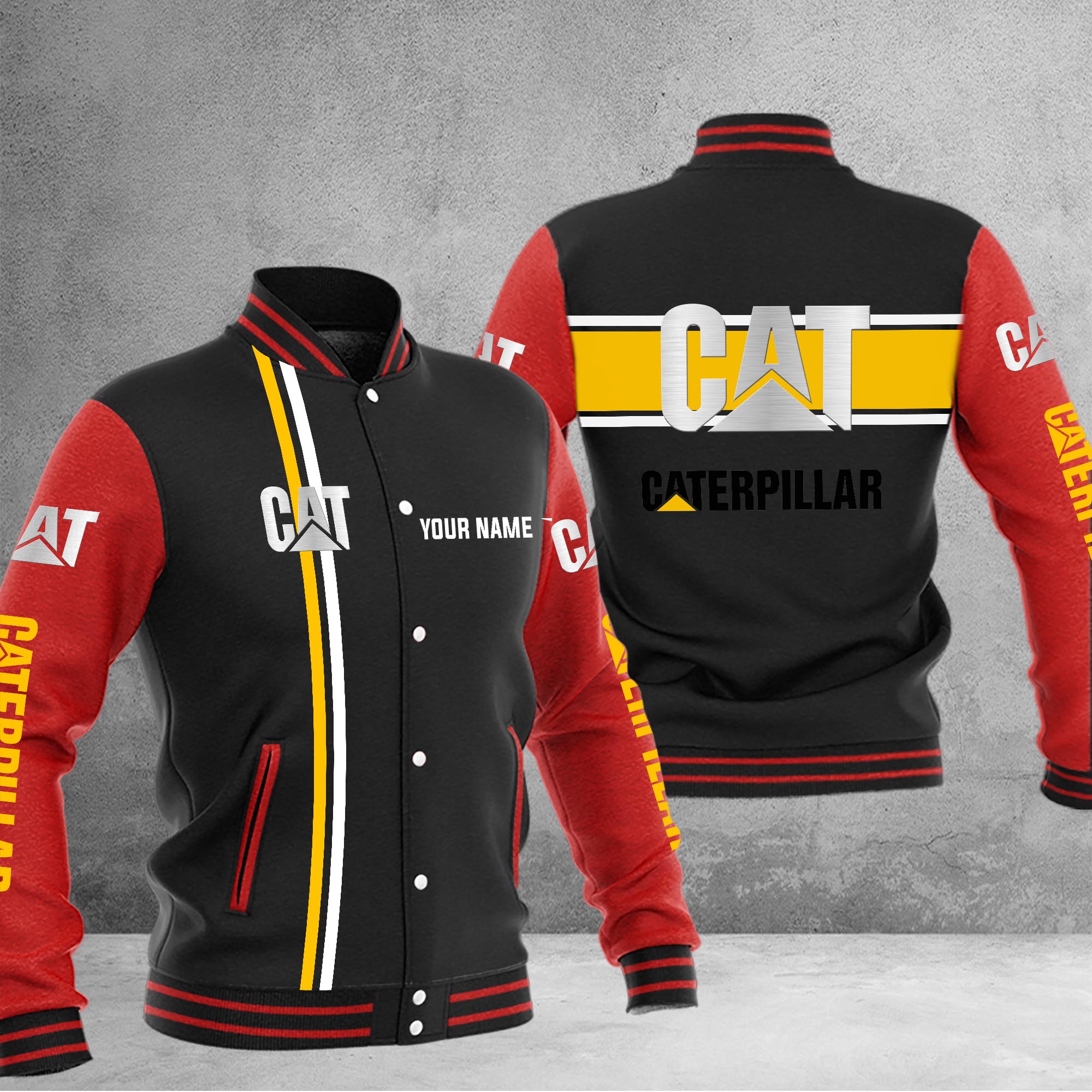 Caterpillar Baseball Jacket - Famjoys Caterpillar Baseball Jacket - Famjoys