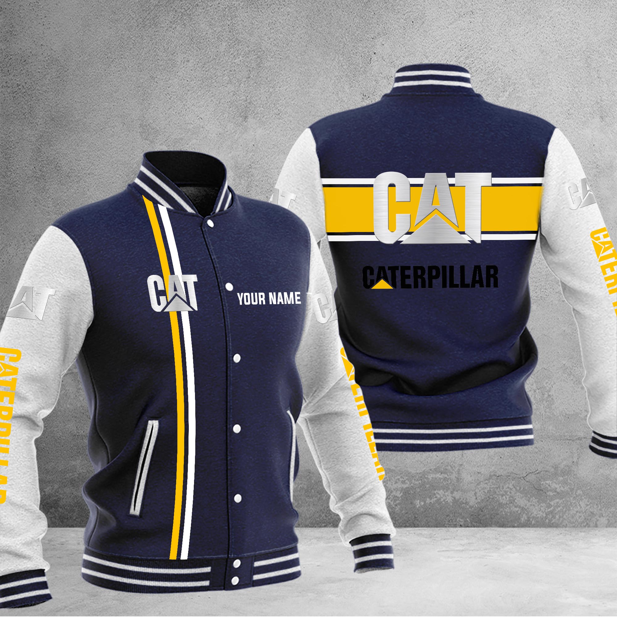 Caterpillar Baseball Jacket - Famjoys Caterpillar Baseball Jacket - Famjoys