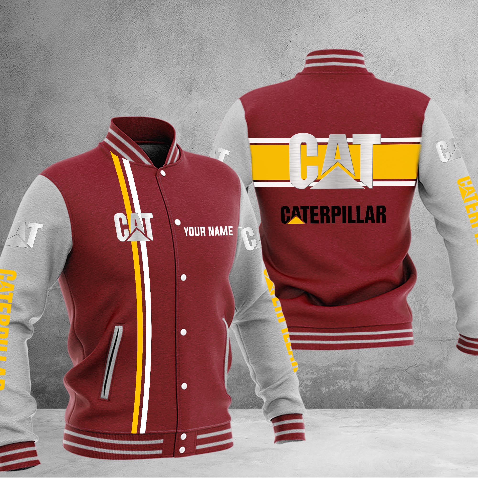 Caterpillar Baseball Jacket - Famjoys Caterpillar Baseball Jacket - Famjoys