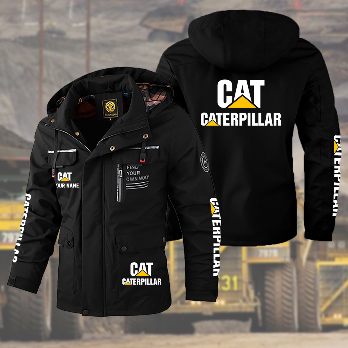 Caterpillar CAT Windbreaker Outdoor Jacket - Famjoys Caterpillar CAT Windbreaker Outdoor Jacket - Famjoys
