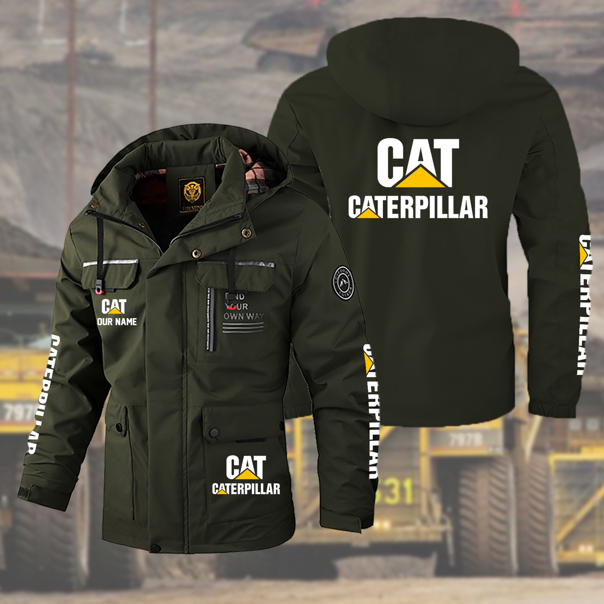 Caterpillar CAT Windbreaker Outdoor Jacket - Famjoys Caterpillar CAT Windbreaker Outdoor Jacket - Famjoys