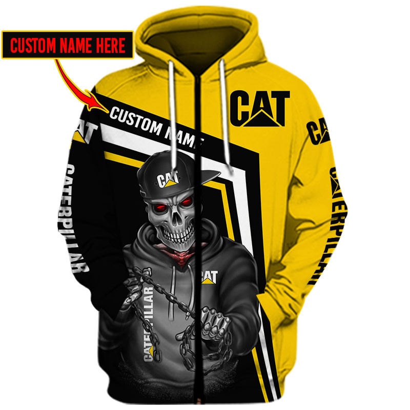 Caterpillar Skull Tshirt, sweatshirt, Polo, Hawaiian, Hoodie 3D Apparel Full Printing Custom Name - Famjoys Caterpillar Skull Tshirt, sweatshirt, Polo, Hawaiian, Hoodie 3D Apparel Full Printing Custom Name - Famjoys