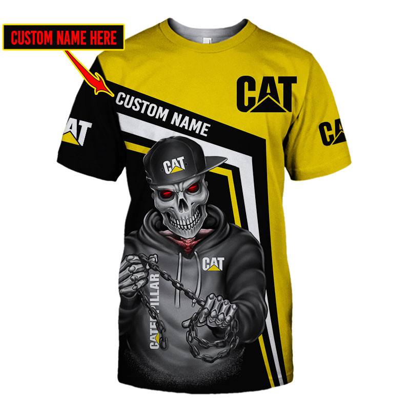 Caterpillar Skull Tshirt, sweatshirt, Polo, Hawaiian, Hoodie 3D Apparel Full Printing Custom Name - Famjoys Caterpillar Skull Tshirt, sweatshirt, Polo, Hawaiian, Hoodie 3D Apparel Full Printing Custom Name - Famjoys