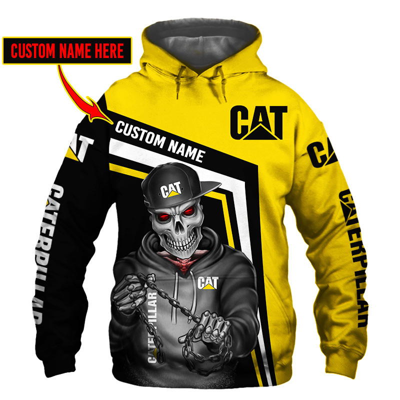 Caterpillar Skull Tshirt, sweatshirt, Polo, Hawaiian, Hoodie 3D Apparel Full Printing Custom Name - Famjoys Caterpillar Skull Tshirt, sweatshirt, Polo, Hawaiian, Hoodie 3D Apparel Full Printing Custom Name - Famjoys