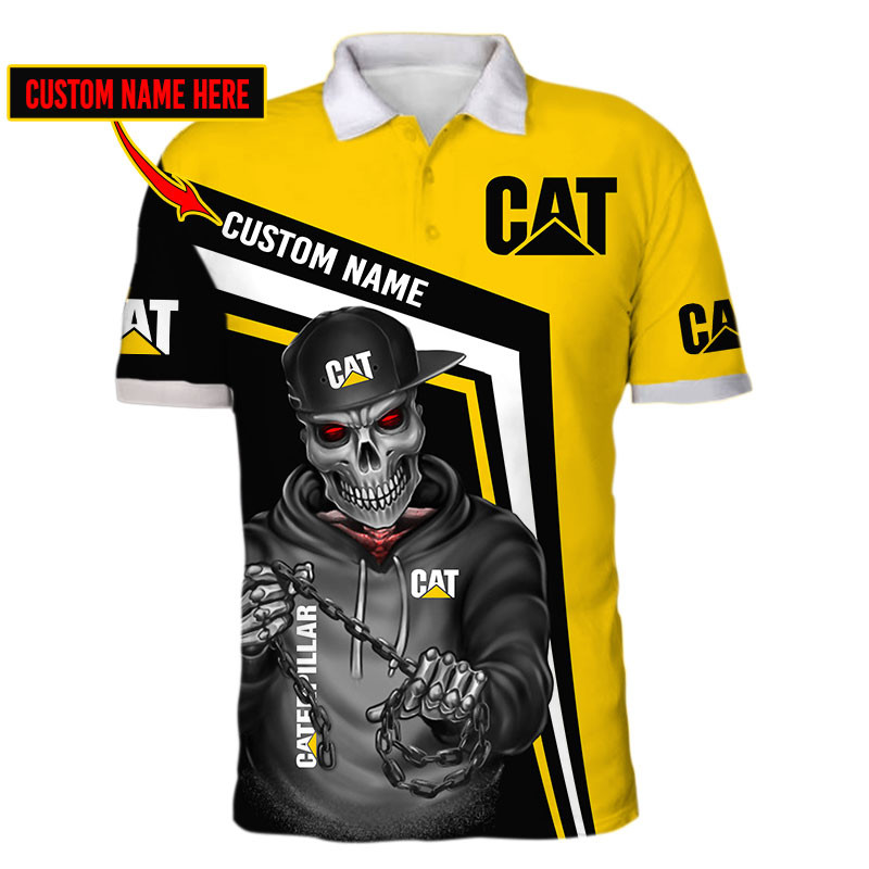 Caterpillar Skull Tshirt, sweatshirt, Polo, Hawaiian, Hoodie 3D Apparel Full Printing Custom Name - Famjoys Caterpillar Skull Tshirt, sweatshirt, Polo, Hawaiian, Hoodie 3D Apparel Full Printing Custom Name - Famjoys
