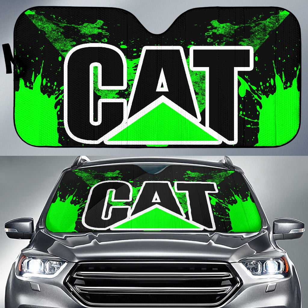 Caterpillar Windshield Sun Shade Green - Famjoys Caterpillar Windshield Sun Shade Green - Famjoys
