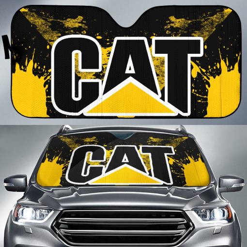 Caterpillar Windshield Sun Shade Yellow - Famjoys Caterpillar Windshield Sun Shade Yellow - Famjoys