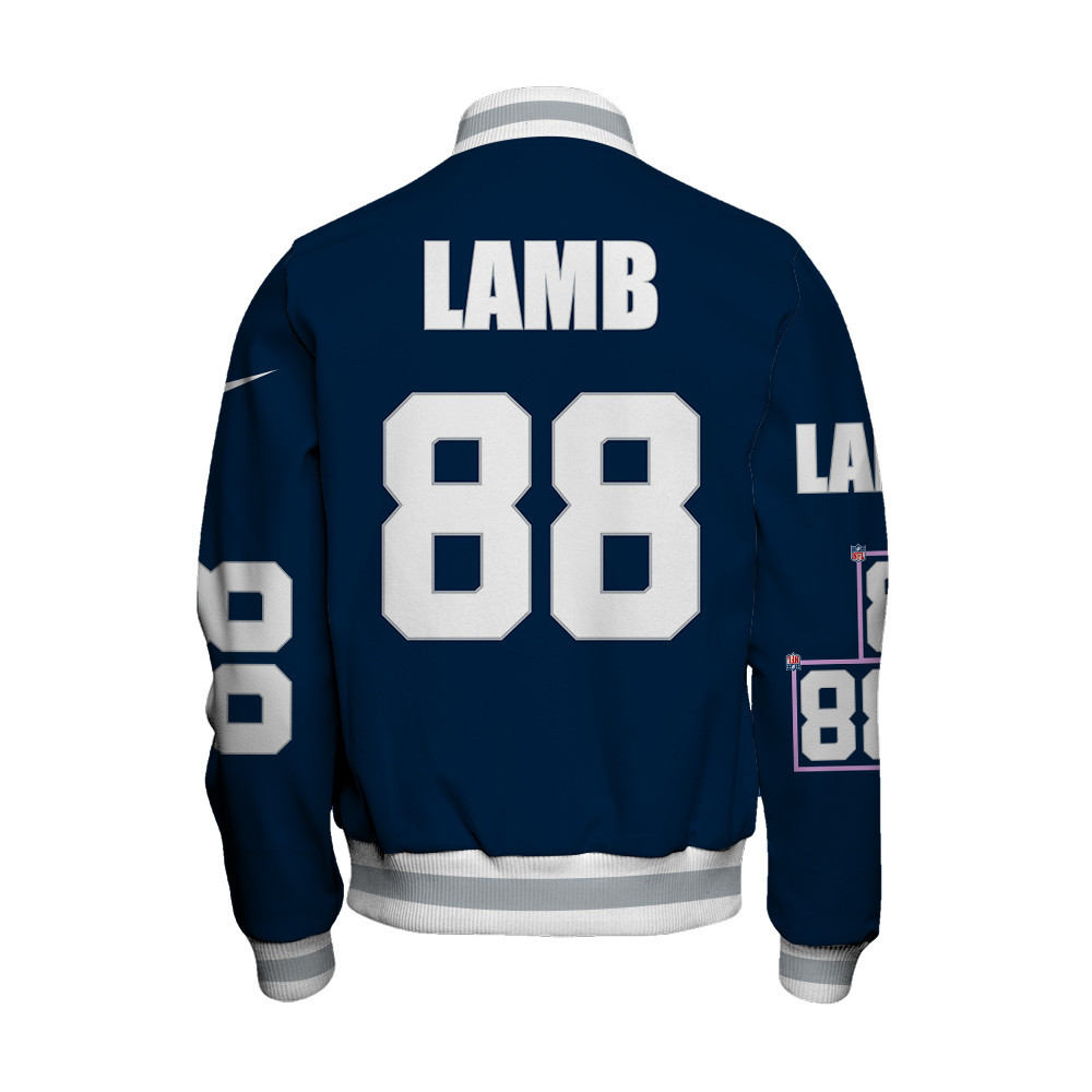 CeeDee Lamb #88 Dallas Cowboys National Football League Unisex Varsity Jacket - Famjoys CeeDee Lamb #88 Dallas Cowboys National Football League Unisex Varsity Jacket - Famjoys