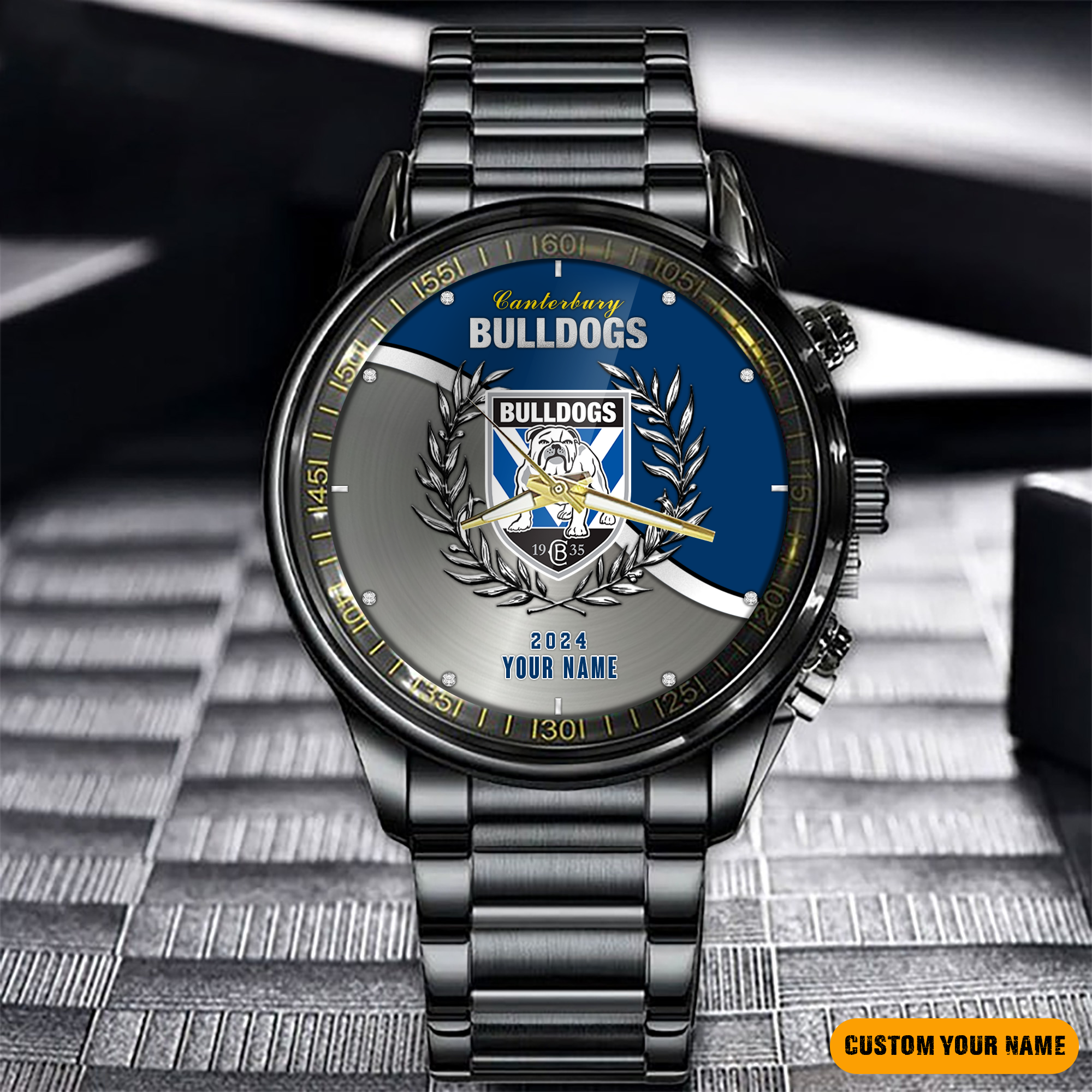 Centerbury Bulldogs Fashion Watch Custom Your Name V1 2025 - Famjoys Centerbury Bulldogs Fashion Watch Custom Your Name V1 2025 - Famjoys