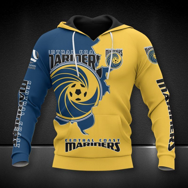 Central Coast Mariners Printing T-Shirt, Polo, Hoodie, Zip, Bomber 7230 