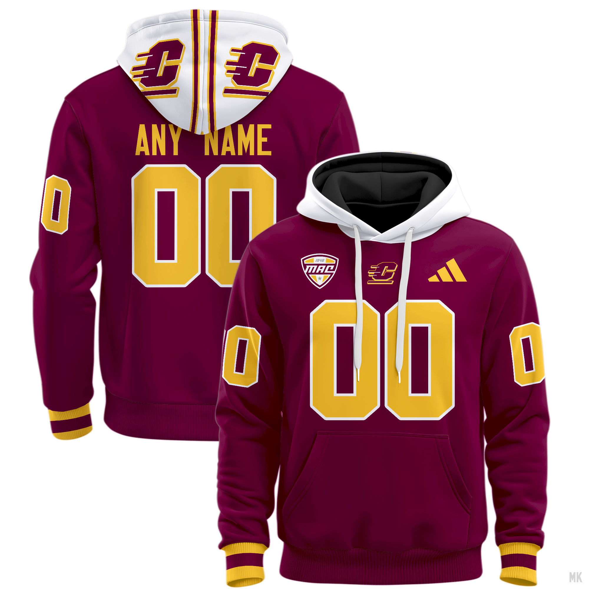 Central Michigan Chippewas Football Hoodie - Famjoys Central Michigan Chippewas Football Hoodie - Famjoys