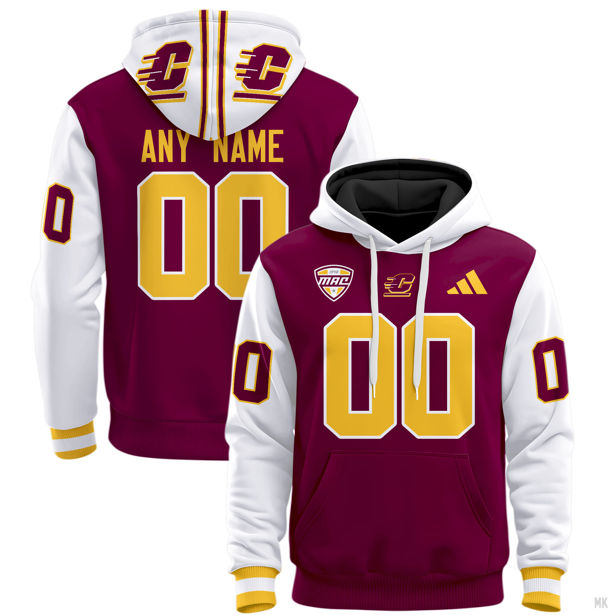 Central Michigan Chippewas Football Hoodie - Famjoys Central Michigan Chippewas Football Hoodie - Famjoys