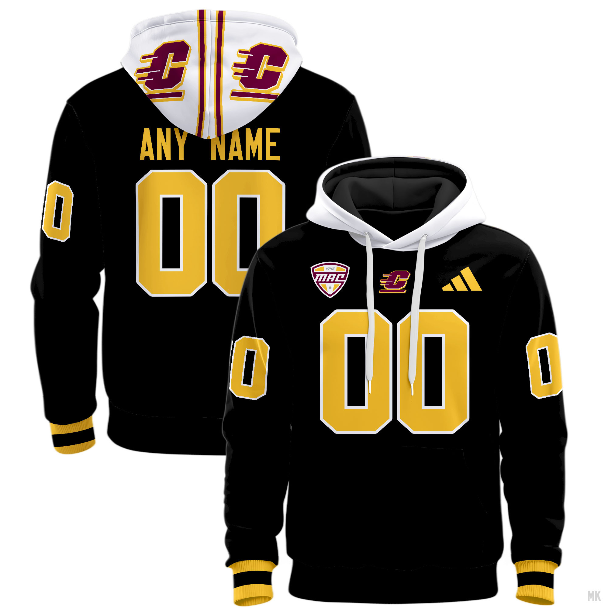 Central Michigan Chippewas Football Hoodie - Famjoys Central Michigan Chippewas Football Hoodie - Famjoys