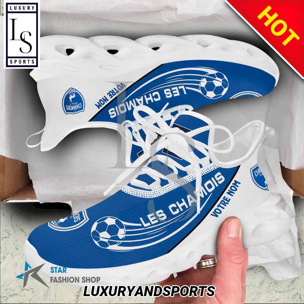 Chamois Niortais FC Ligue 2 Custom Name Max Soul Shoes - Famjoys Chamois Niortais FC Ligue 2 Custom Name Max Soul Shoes - Famjoys