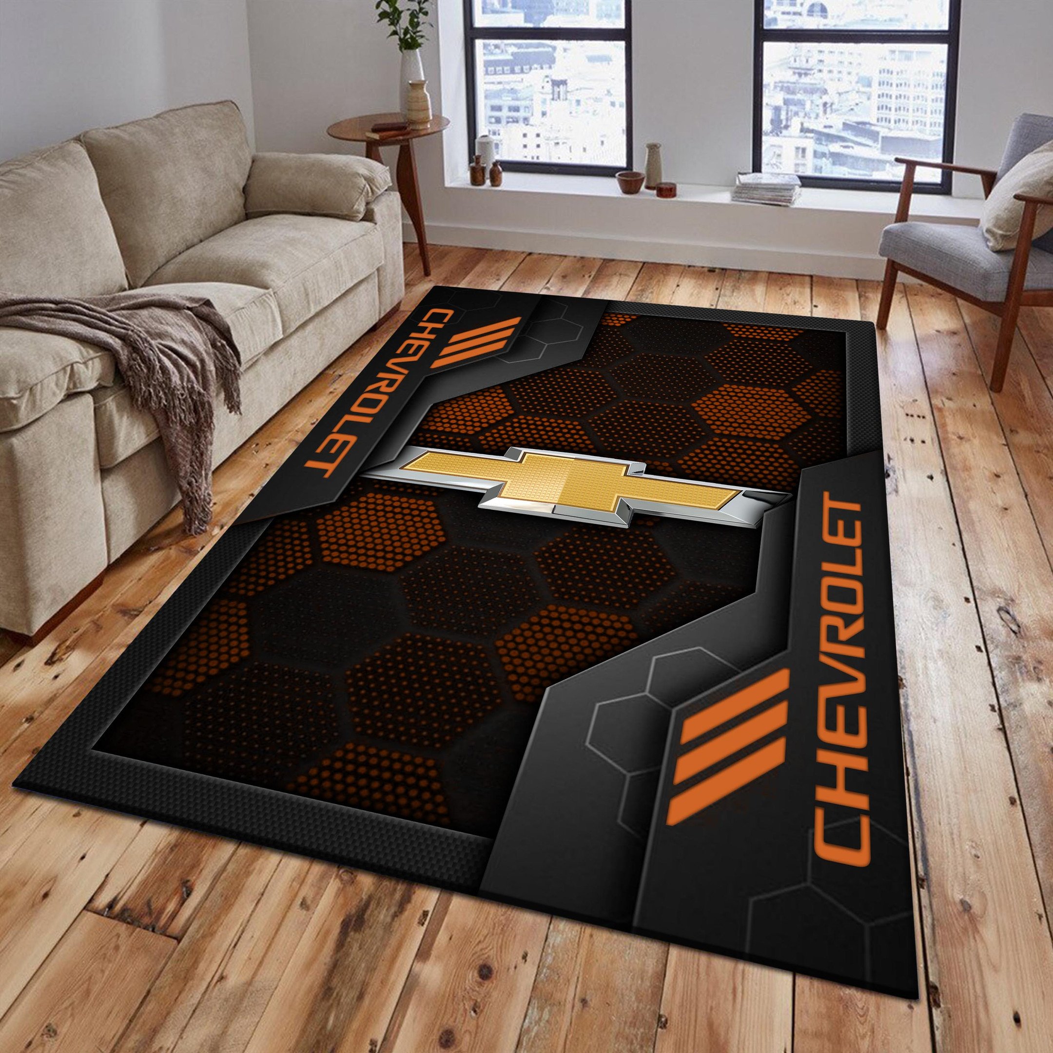 Chevrolet Area Rugs 2513 Multicolor - Famjoys Chevrolet Area Rugs 2513 Multicolor - Famjoys