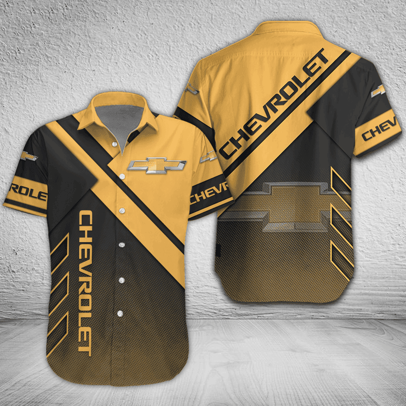 Chevrolet Button Shirt Custom Name, Multicolor - Famjoys Chevrolet Button Shirt Custom Name, Multicolor - Famjoys