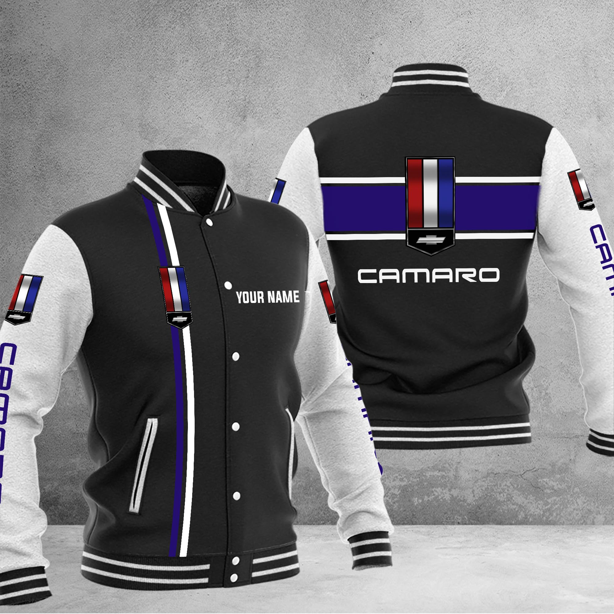 Chevrolet Camaro Baseball Jacket - Famjoys Chevrolet Camaro Baseball Jacket - Famjoys
