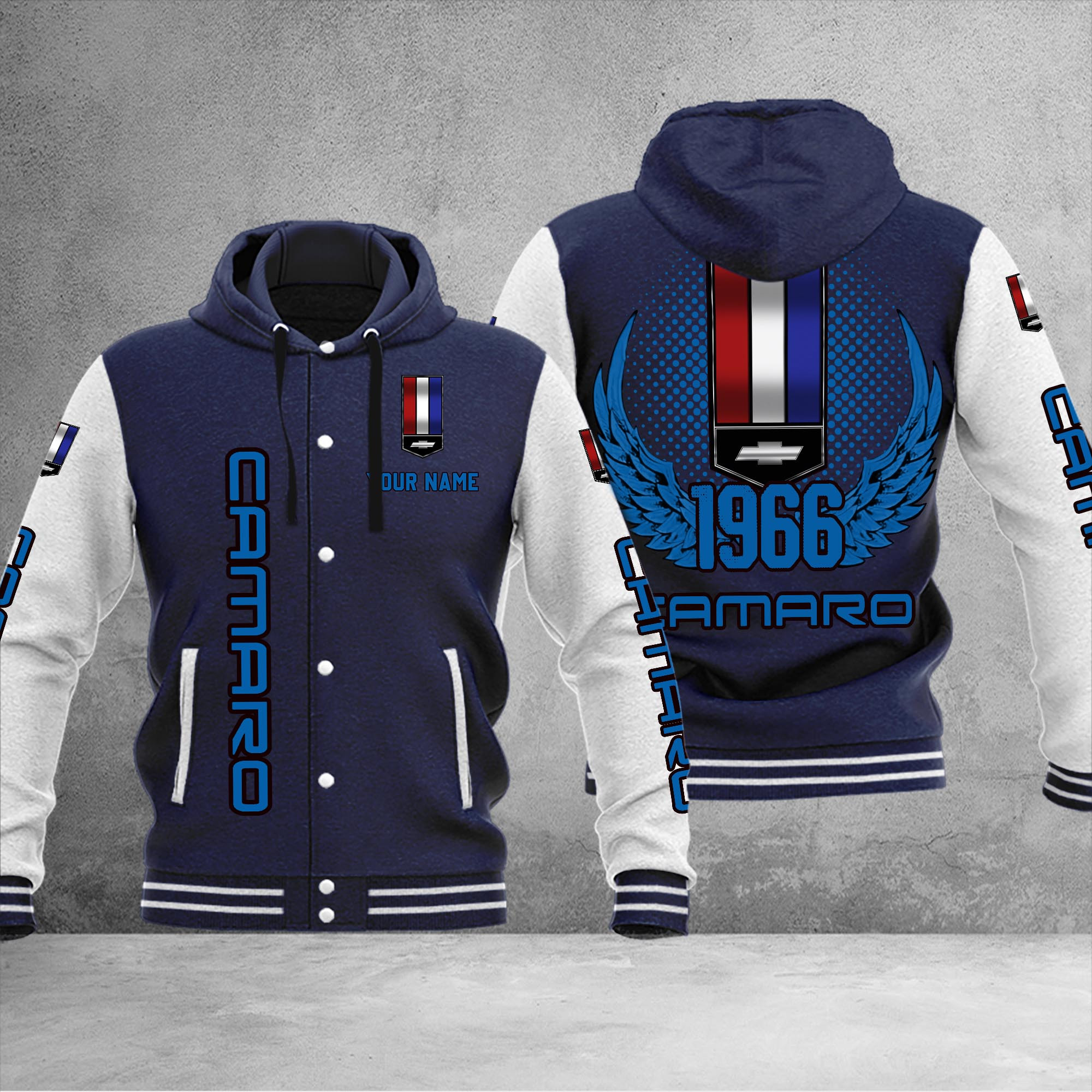 Chevrolet Camaro DMHJ1029 Baseball Jacket Multicolor - Famjoys Chevrolet Camaro DMHJ1029 Baseball Jacket Multicolor - Famjoys
