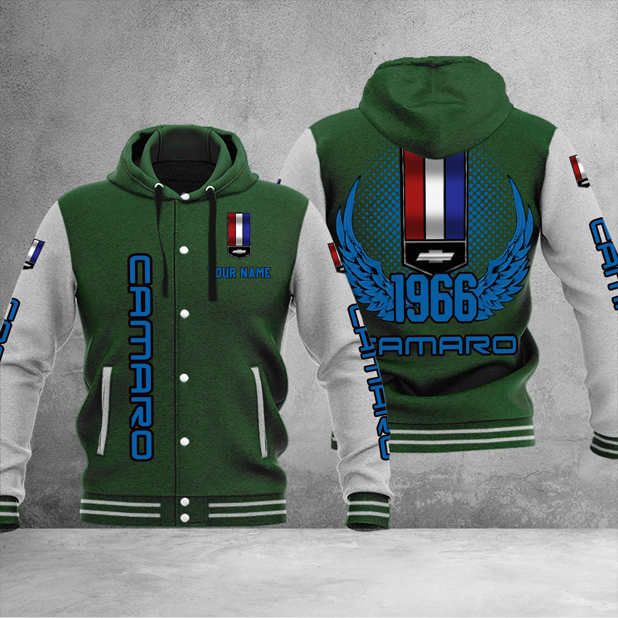 Chevrolet Camaro DMHJ1029 Baseball Jacket Multicolor - Famjoys Chevrolet Camaro DMHJ1029 Baseball Jacket Multicolor - Famjoys
