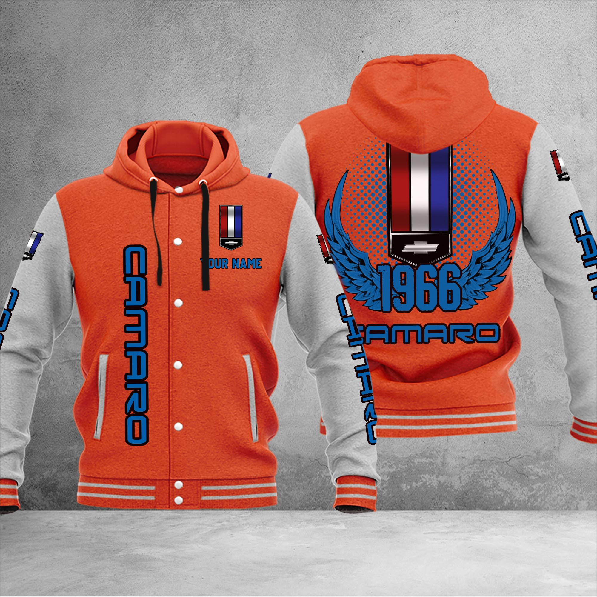 Chevrolet Camaro DMHJ1029 Baseball Jacket Multicolor - Famjoys Chevrolet Camaro DMHJ1029 Baseball Jacket Multicolor - Famjoys