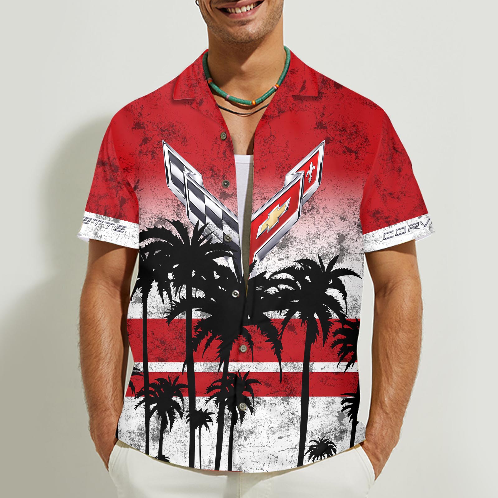 Chevrolet Corvette Aloha Shirt - Famjoys Chevrolet Corvette Aloha Shirt - Famjoys
