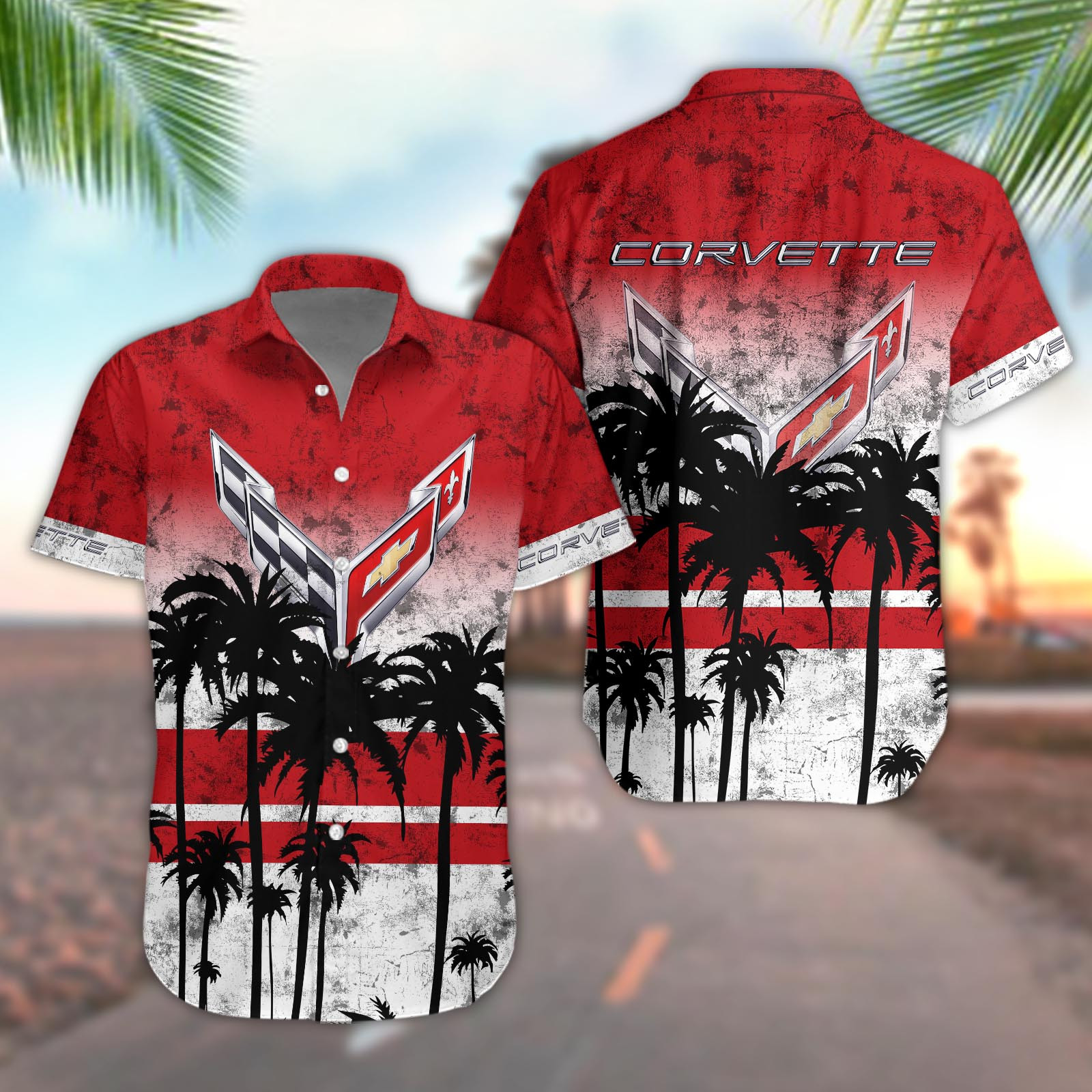 Chevrolet Corvette Aloha Shirt - Famjoys Chevrolet Corvette Aloha Shirt - Famjoys