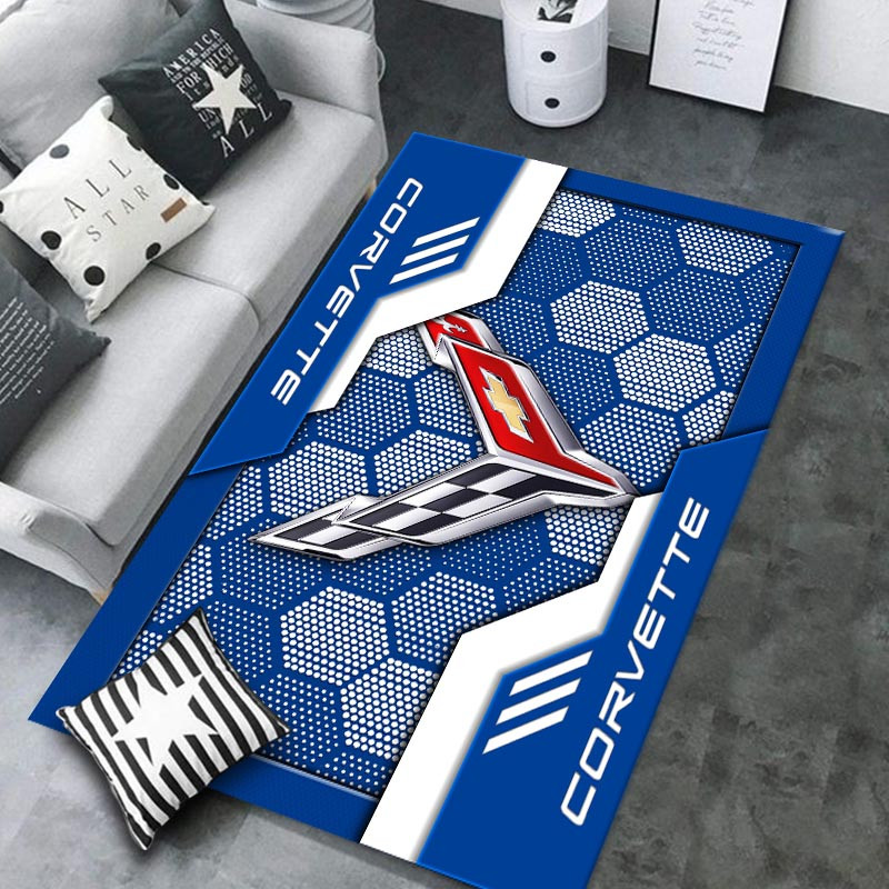 Chevrolet Corvette Area Rugs 3388 Multicolor - Famjoys Chevrolet Corvette Area Rugs 3388 Multicolor - Famjoys