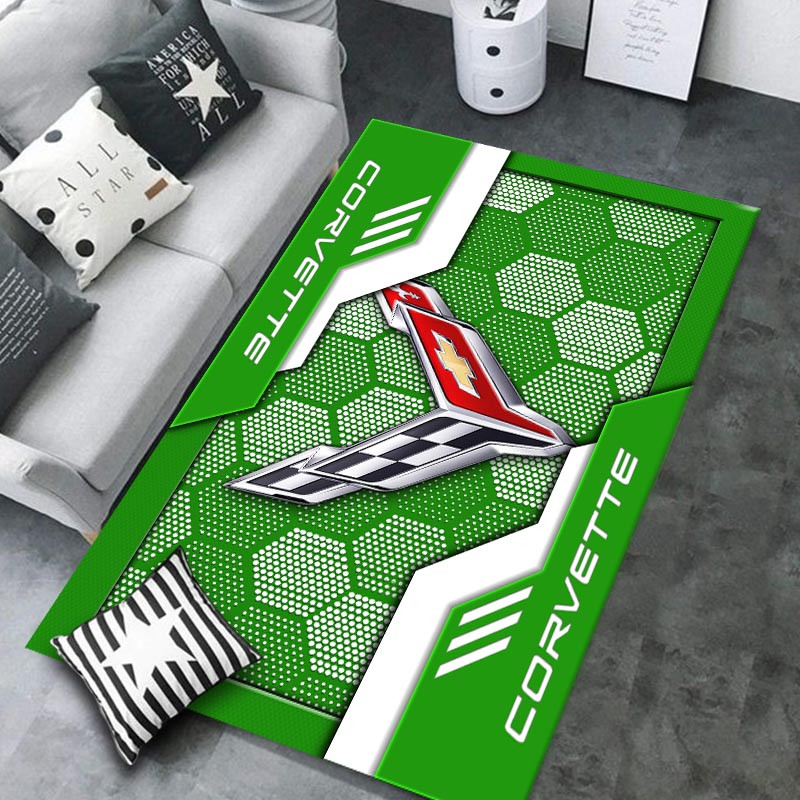 Chevrolet Corvette Area Rugs 3388 Multicolor - Famjoys Chevrolet Corvette Area Rugs 3388 Multicolor - Famjoys