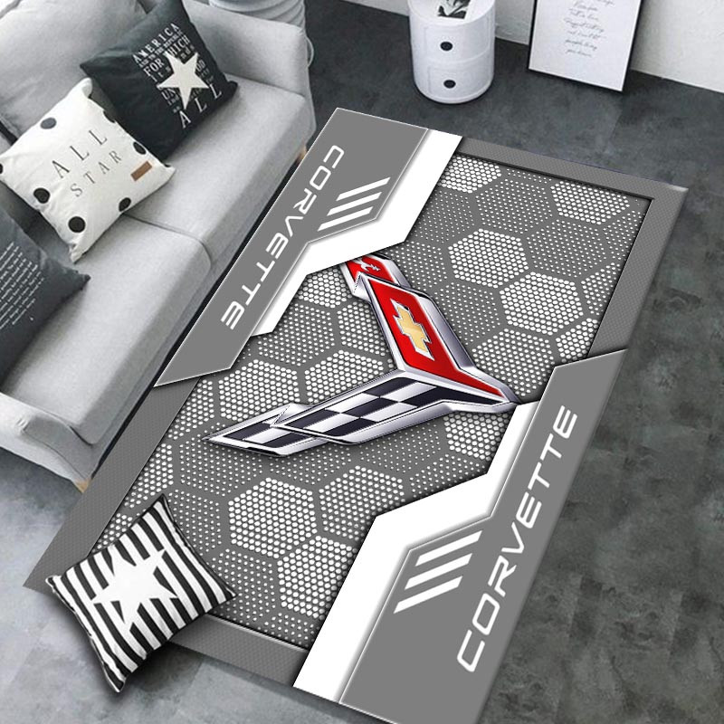 Chevrolet Corvette Area Rugs 3388 Multicolor - Famjoys Chevrolet Corvette Area Rugs 3388 Multicolor - Famjoys