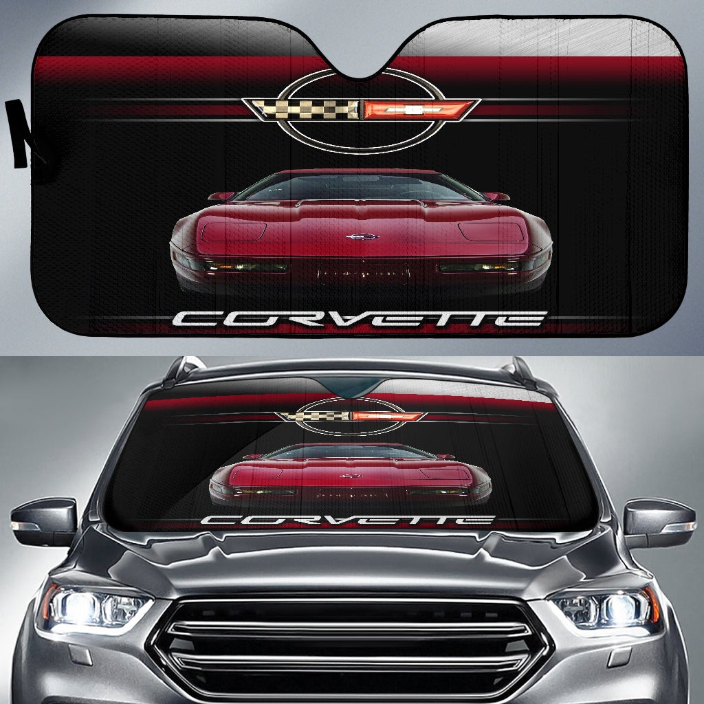 Chevrolet Corvette C4 Windshield Sun Shade V1 - Famjoys Chevrolet Corvette C4 Windshield Sun Shade V1 - Famjoys