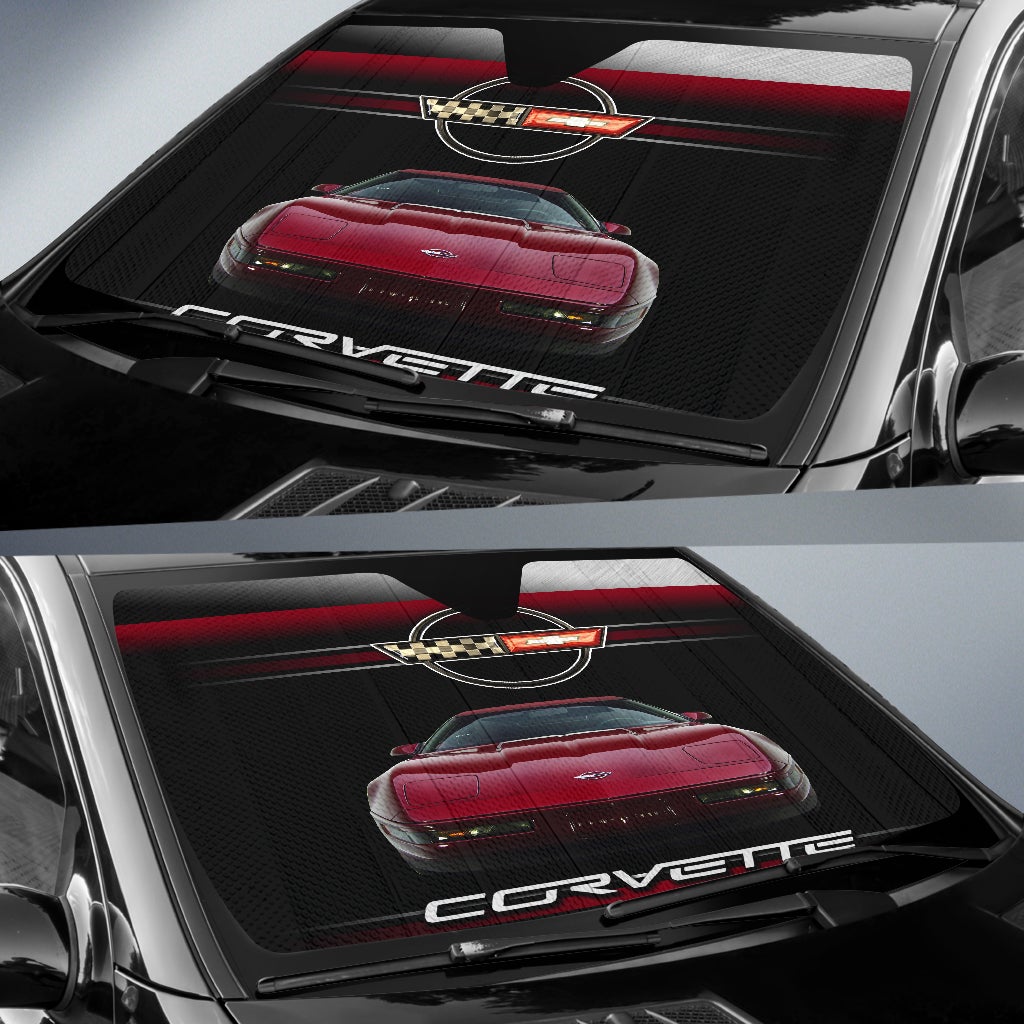 Chevrolet Corvette C4 Windshield Sun Shade V1 - Famjoys Chevrolet Corvette C4 Windshield Sun Shade V1 - Famjoys