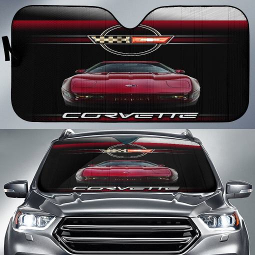 Chevrolet Corvette C4 Windshield Sun Shade V1 - Famjoys Chevrolet Corvette C4 Windshield Sun Shade V1 - Famjoys