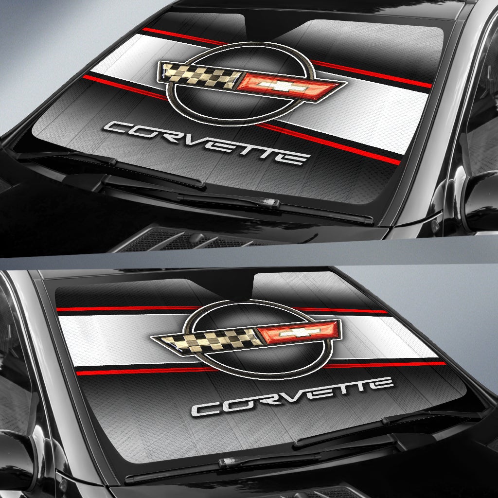 Chevrolet Corvette C4 Windshield Sun Shade V3 - Famjoys Chevrolet Corvette C4 Windshield Sun Shade V3 - Famjoys