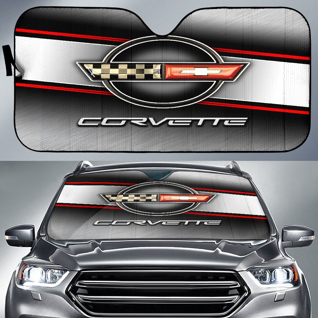 Chevrolet Corvette C4 Windshield Sun Shade V3 - Famjoys Chevrolet Corvette C4 Windshield Sun Shade V3 - Famjoys