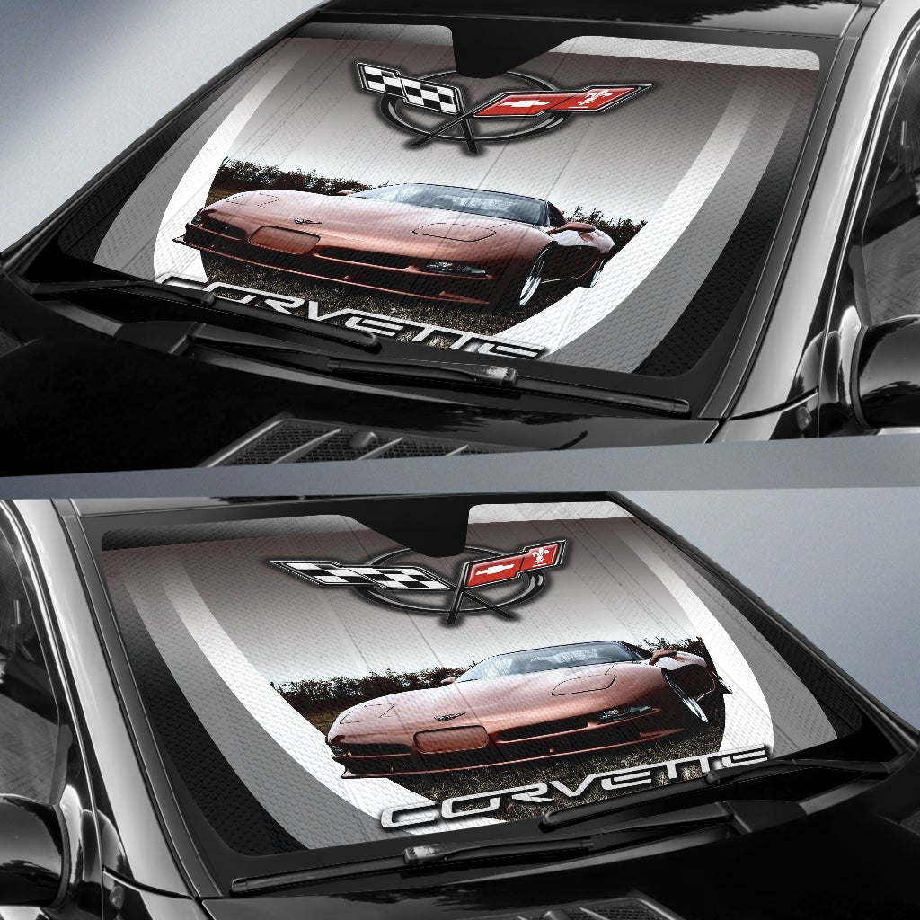Chevrolet Corvette C5 Windshield Sun Shade V2 - Famjoys Chevrolet Corvette C5 Windshield Sun Shade V2 - Famjoys