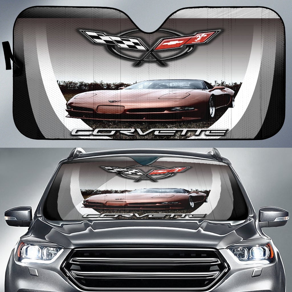Chevrolet Corvette C5 Windshield Sun Shade V2 - Famjoys Chevrolet Corvette C5 Windshield Sun Shade V2 - Famjoys