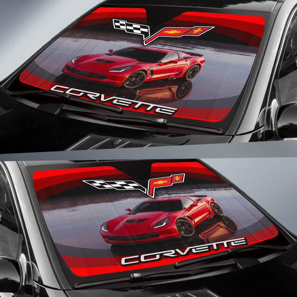 Chevrolet Corvette C6 Windshield Sun Shade V2 - Famjoys Chevrolet Corvette C6 Windshield Sun Shade V2 - Famjoys