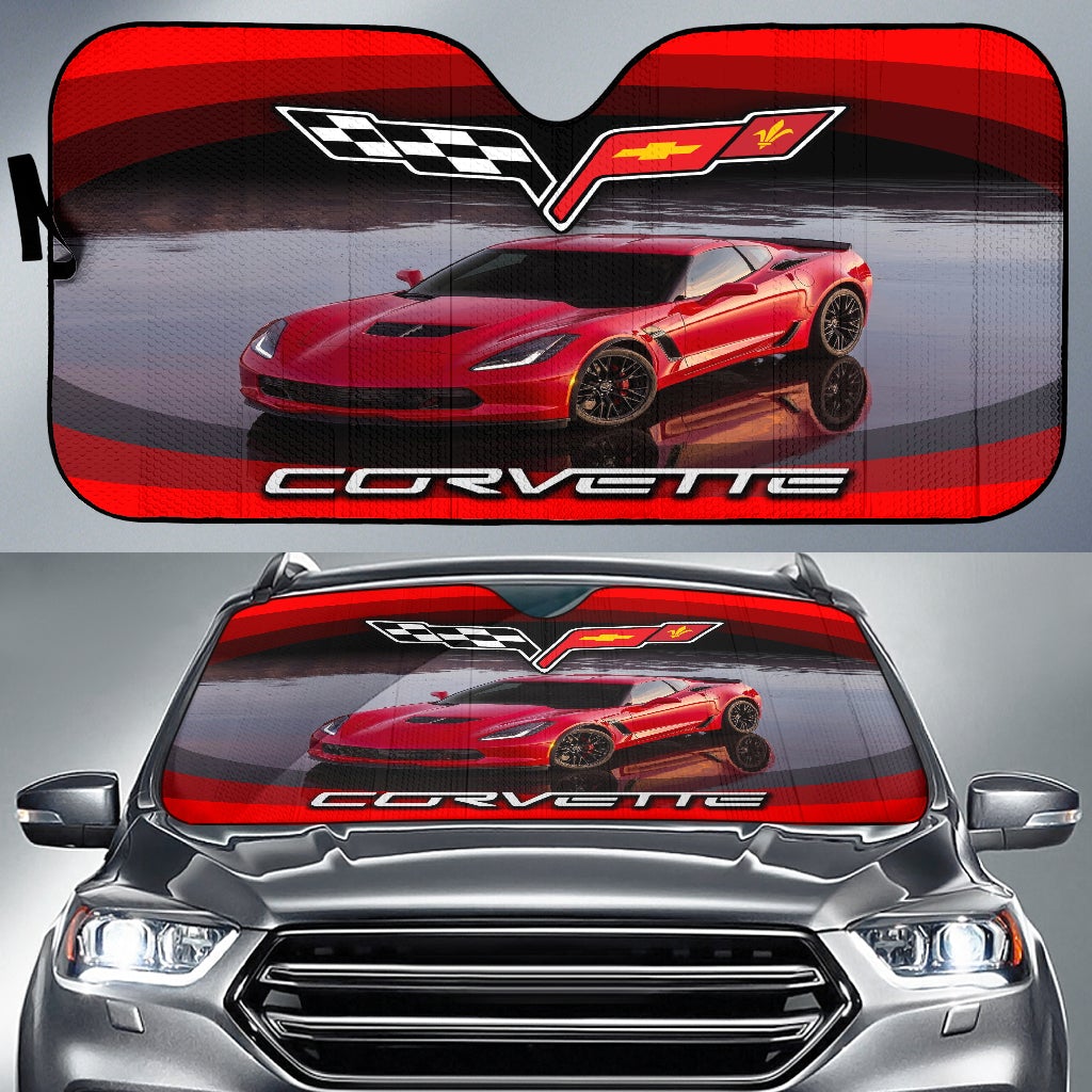 Chevrolet Corvette C6 Windshield Sun Shade V2 - Famjoys Chevrolet Corvette C6 Windshield Sun Shade V2 - Famjoys