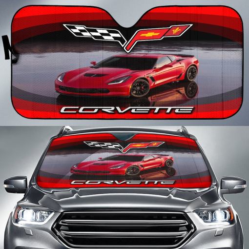 Chevrolet Corvette C6 Windshield Sun Shade V2 - Famjoys Chevrolet Corvette C6 Windshield Sun Shade V2 - Famjoys