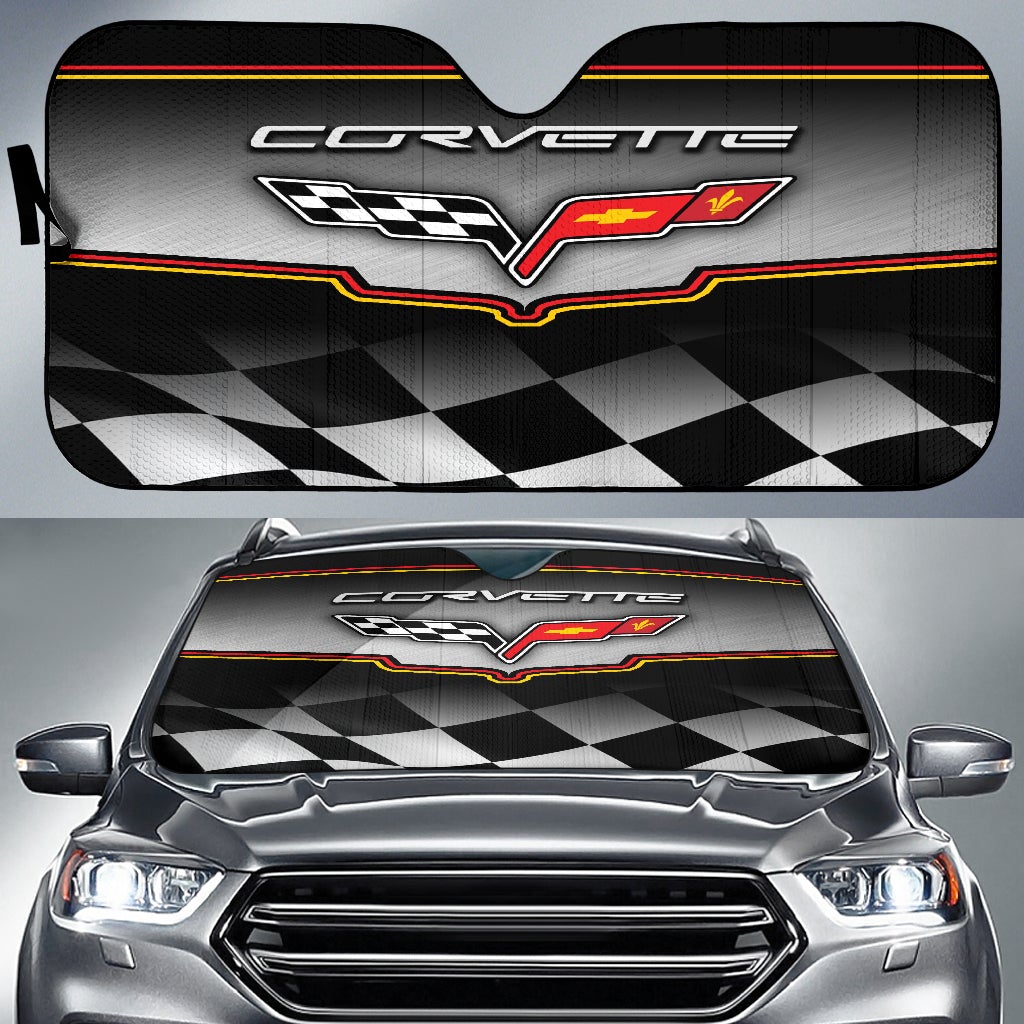 Chevrolet Corvette C6 Windshield Sun Shade V3 - Famjoys Chevrolet Corvette C6 Windshield Sun Shade V3 - Famjoys