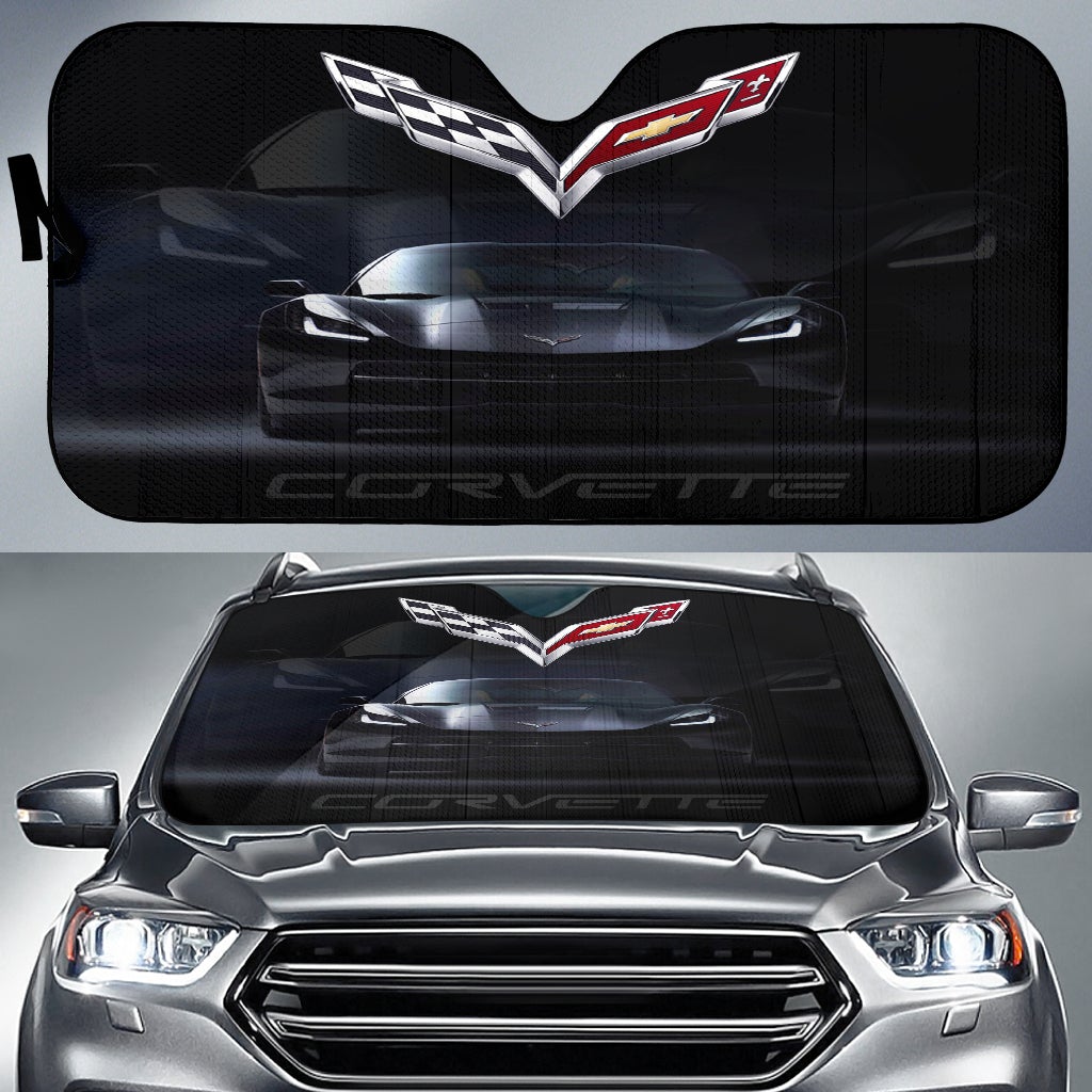 Chevrolet Corvette C7 Windshield Sun Shade V1 - Famjoys Chevrolet Corvette C7 Windshield Sun Shade V1 - Famjoys
