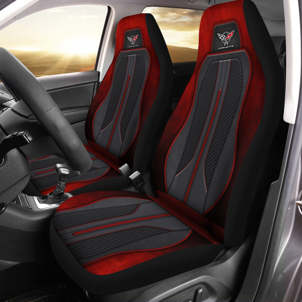 Chevrolet Corvette Car Seat Cover Ver1 - Famjoys Chevrolet Corvette Car Seat Cover Ver1 - Famjoys