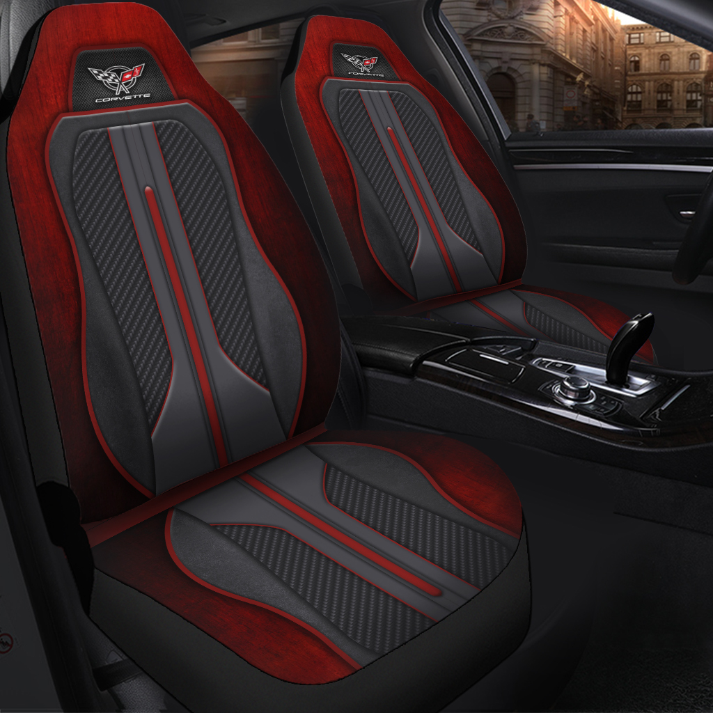 Chevrolet Corvette Car Seat Cover Ver1 - Famjoys Chevrolet Corvette Car Seat Cover Ver1 - Famjoys