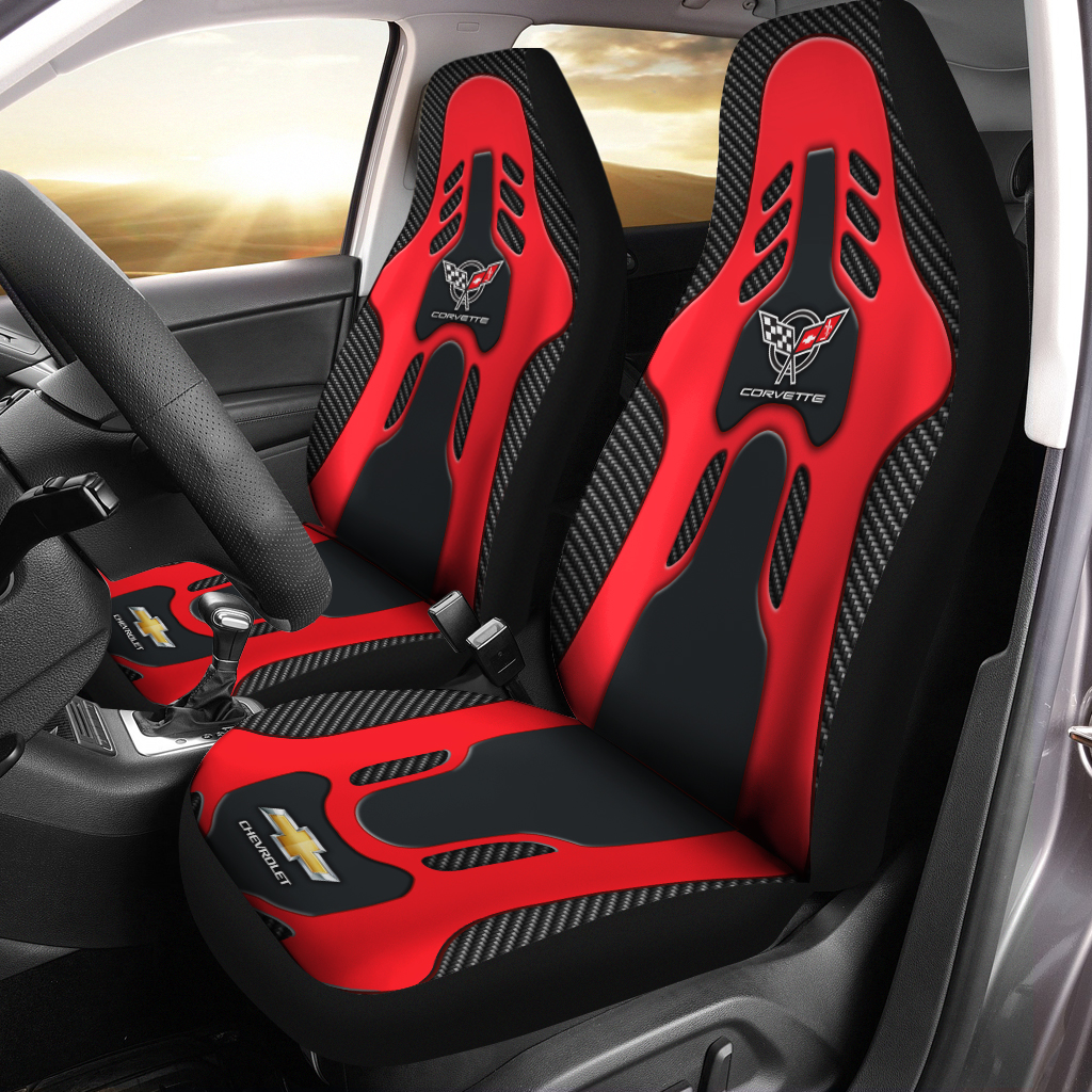 Chevrolet Corvette Car Seat Cover Ver4 - Famjoys Chevrolet Corvette Car Seat Cover Ver4 - Famjoys
