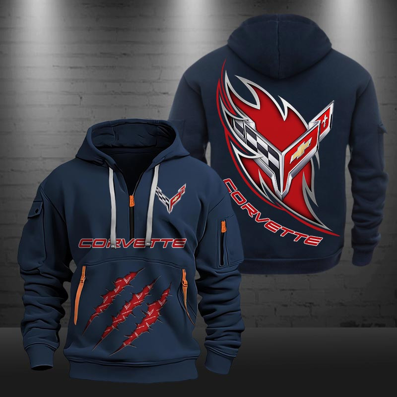 Chevrolet Corvette New Zip Hoodie 0431 Multicolor - Famjoys Chevrolet Corvette New Zip Hoodie 0431 Multicolor - Famjoys