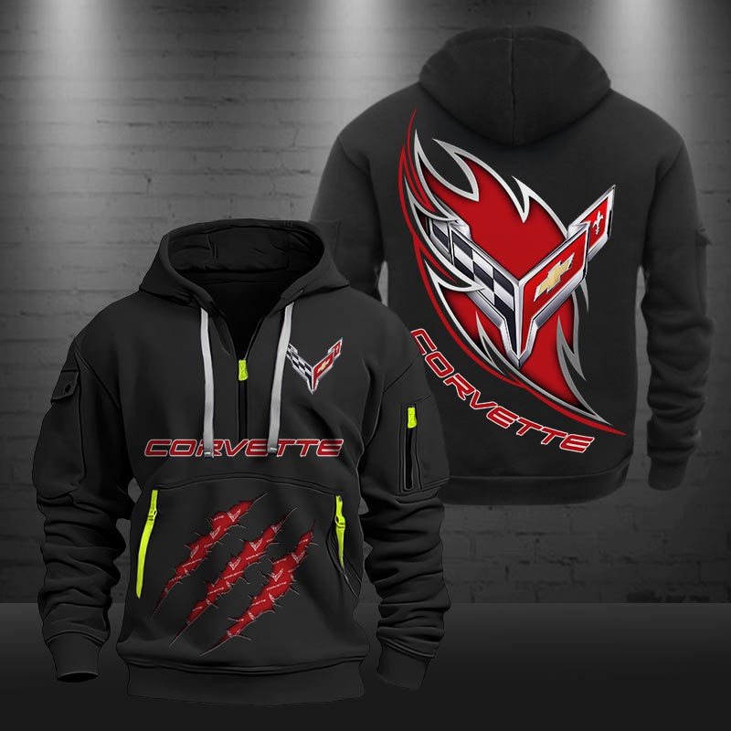 Chevrolet Corvette New Zip Hoodie 0431 Multicolor - Famjoys Chevrolet Corvette New Zip Hoodie 0431 Multicolor - Famjoys