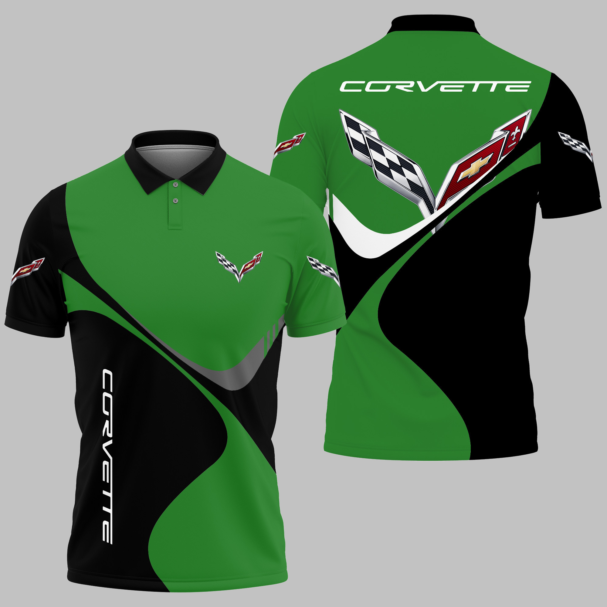CHEVROLET CORVETTE Polo Shirt V01 - Famjoys CHEVROLET CORVETTE Polo Shirt V01 - Famjoys