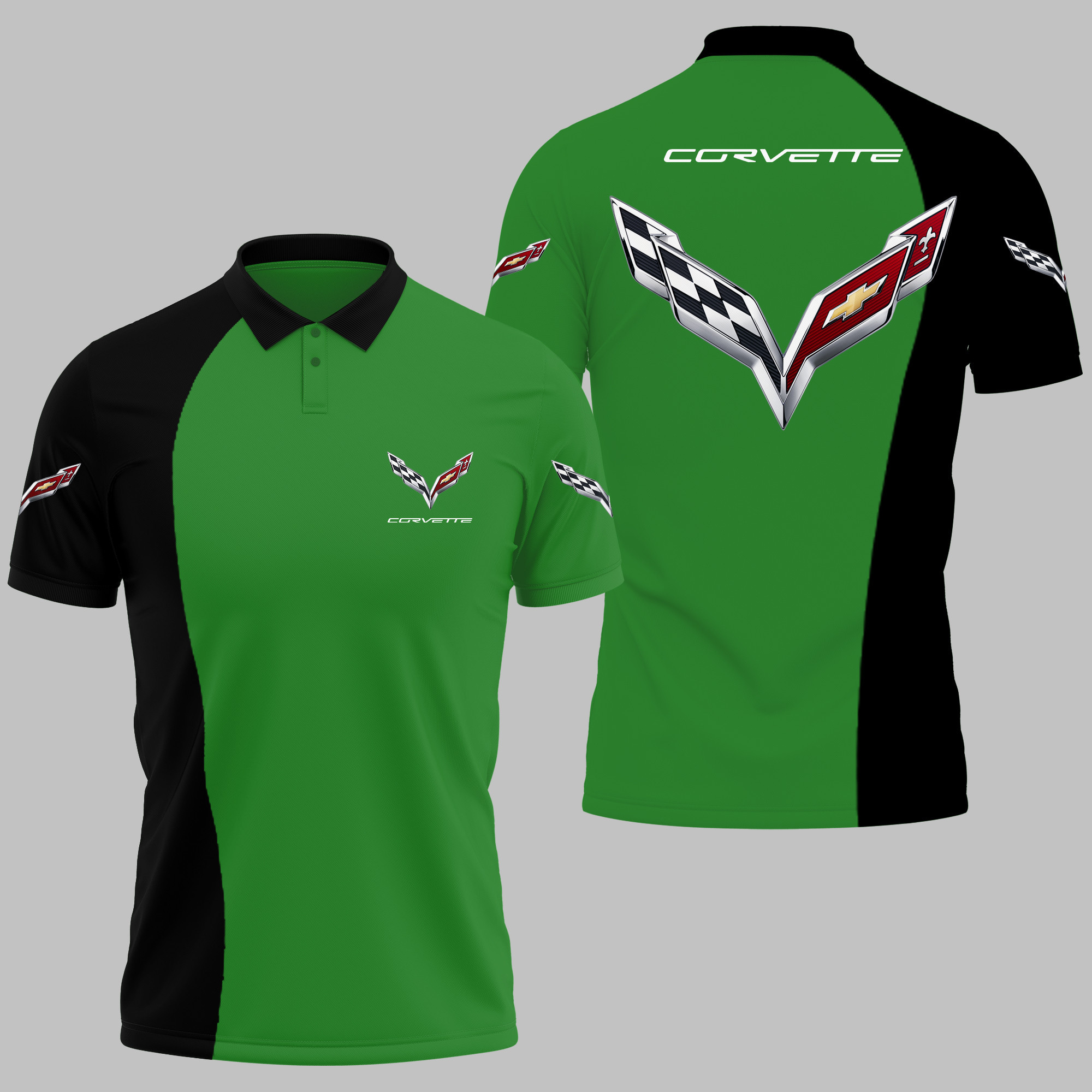 CHEVROLET CORVETTE Polo Shirt V02 - Famjoys CHEVROLET CORVETTE Polo Shirt V02 - Famjoys