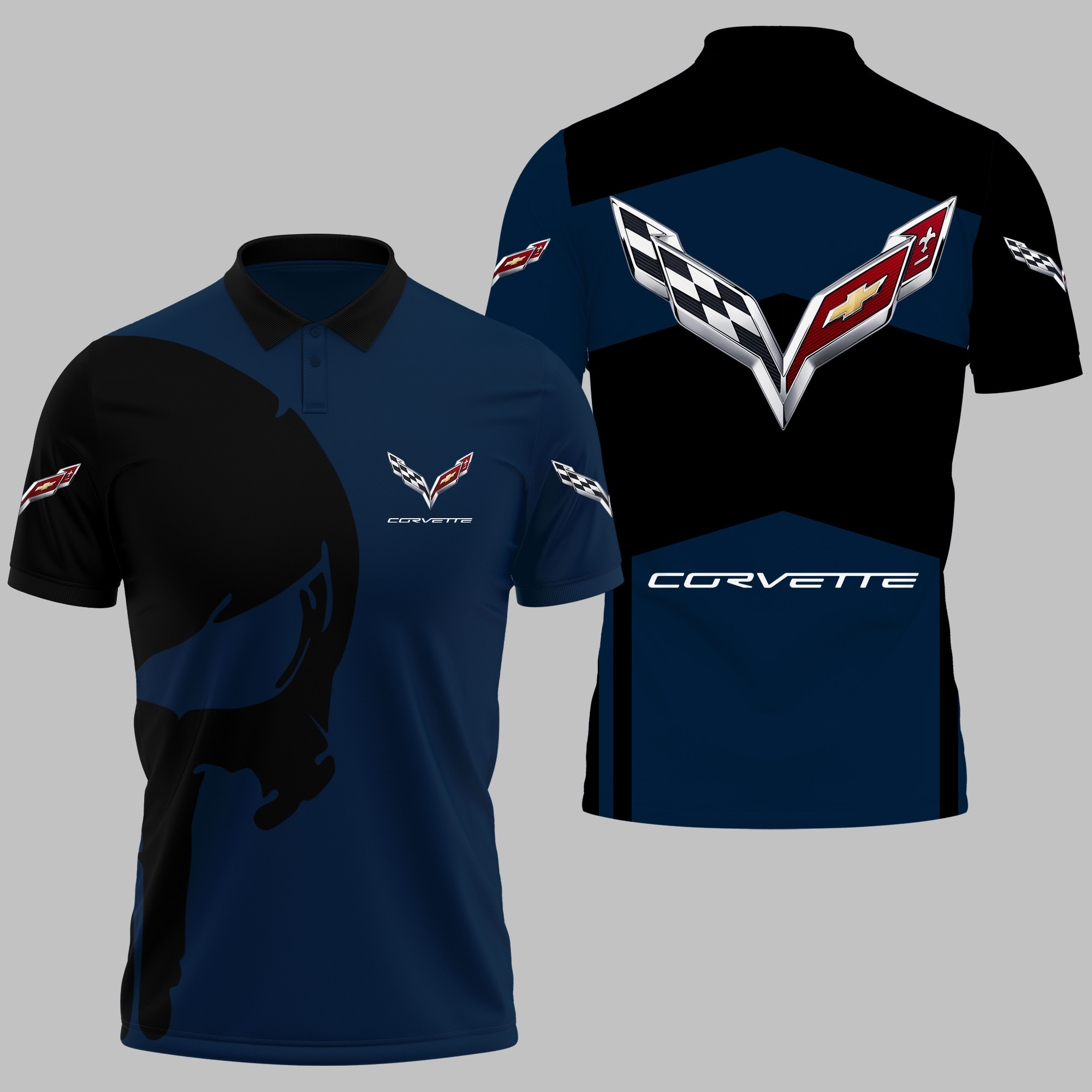 CHEVROLET CORVETTE Polo Shirt V05 - Famjoys CHEVROLET CORVETTE Polo Shirt V05 - Famjoys